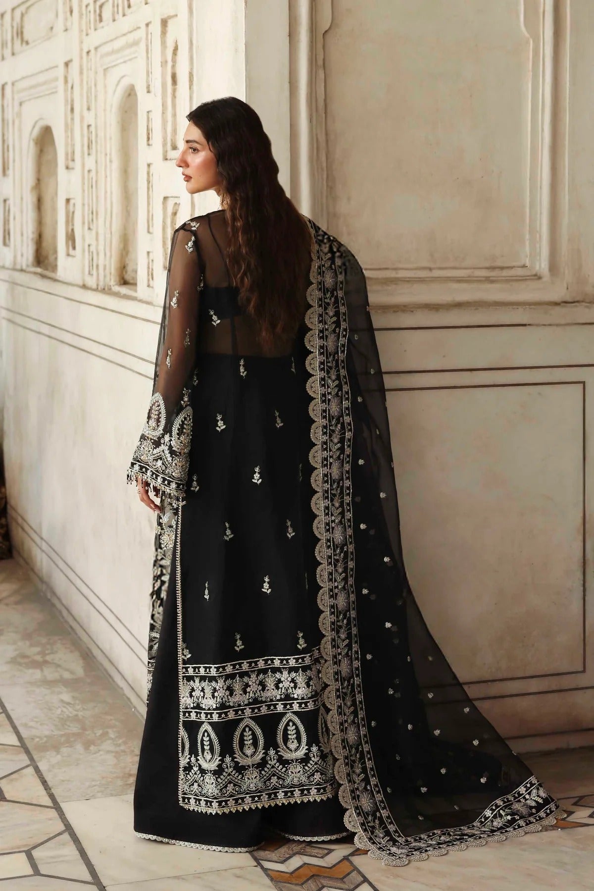 Akbar Aslam Siyahgul Style — Mairaz Three-Piece Suit