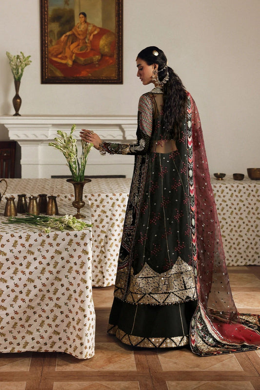 Afrozeh Dhanak Style — Mairaz Black Three-Piece Suit