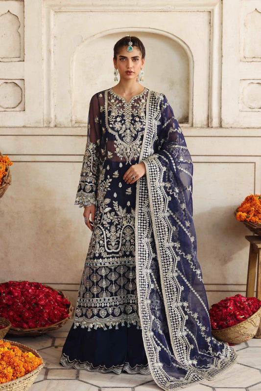 Akbar Aslam Neelab Style — Mairaz Three-Piece Suit