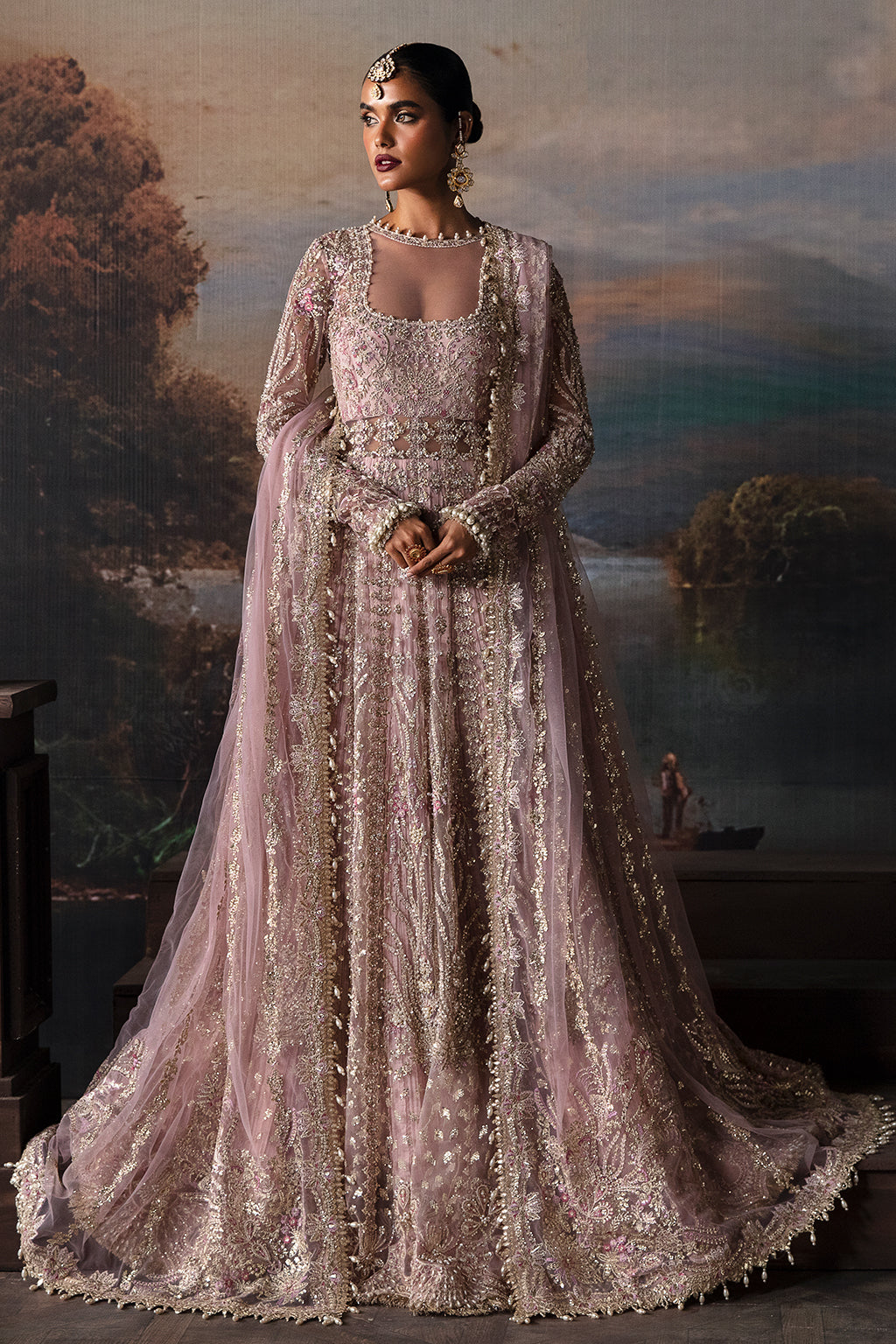 Afrozeh Isabella Style — Mairaz Lilac Wedding Maxi