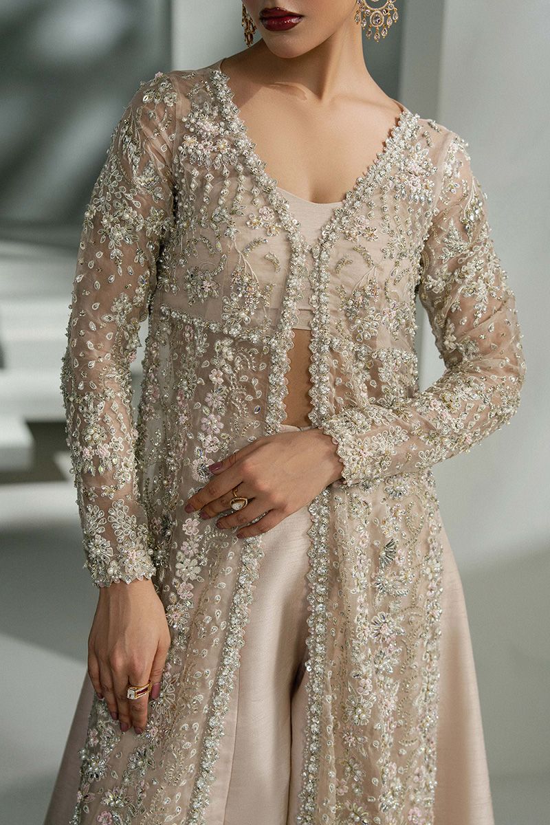 Khakaa Alicia Style by MAIRAZ — close-up of floral embroidery and crystal-style embellishment