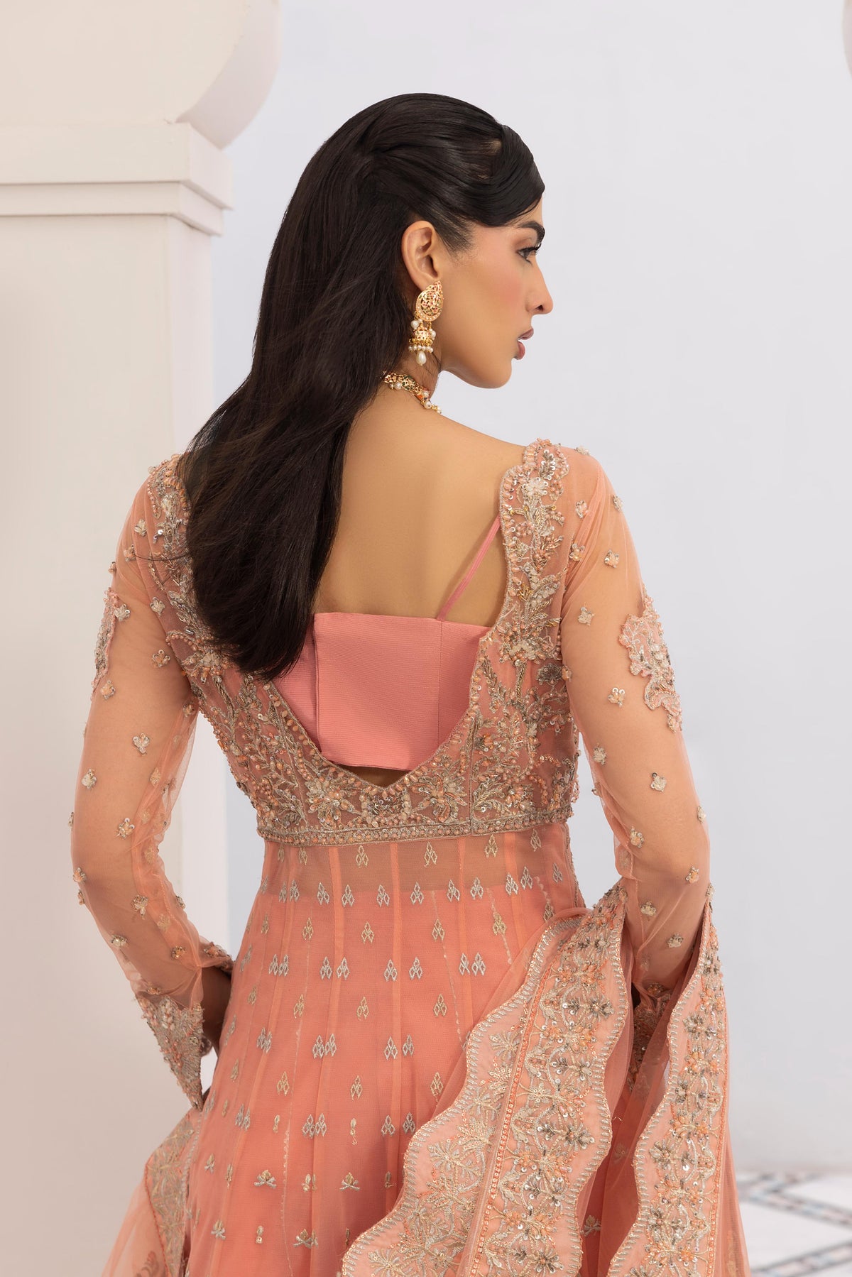 Arezou, made by MAIRAZ — back neckline detail, design reference