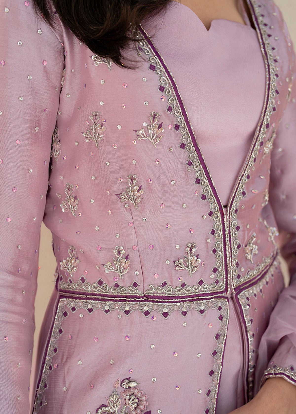 Careesa lilac shirt suit, reference outfit photograph 3 — Made by Mairaz reproduction