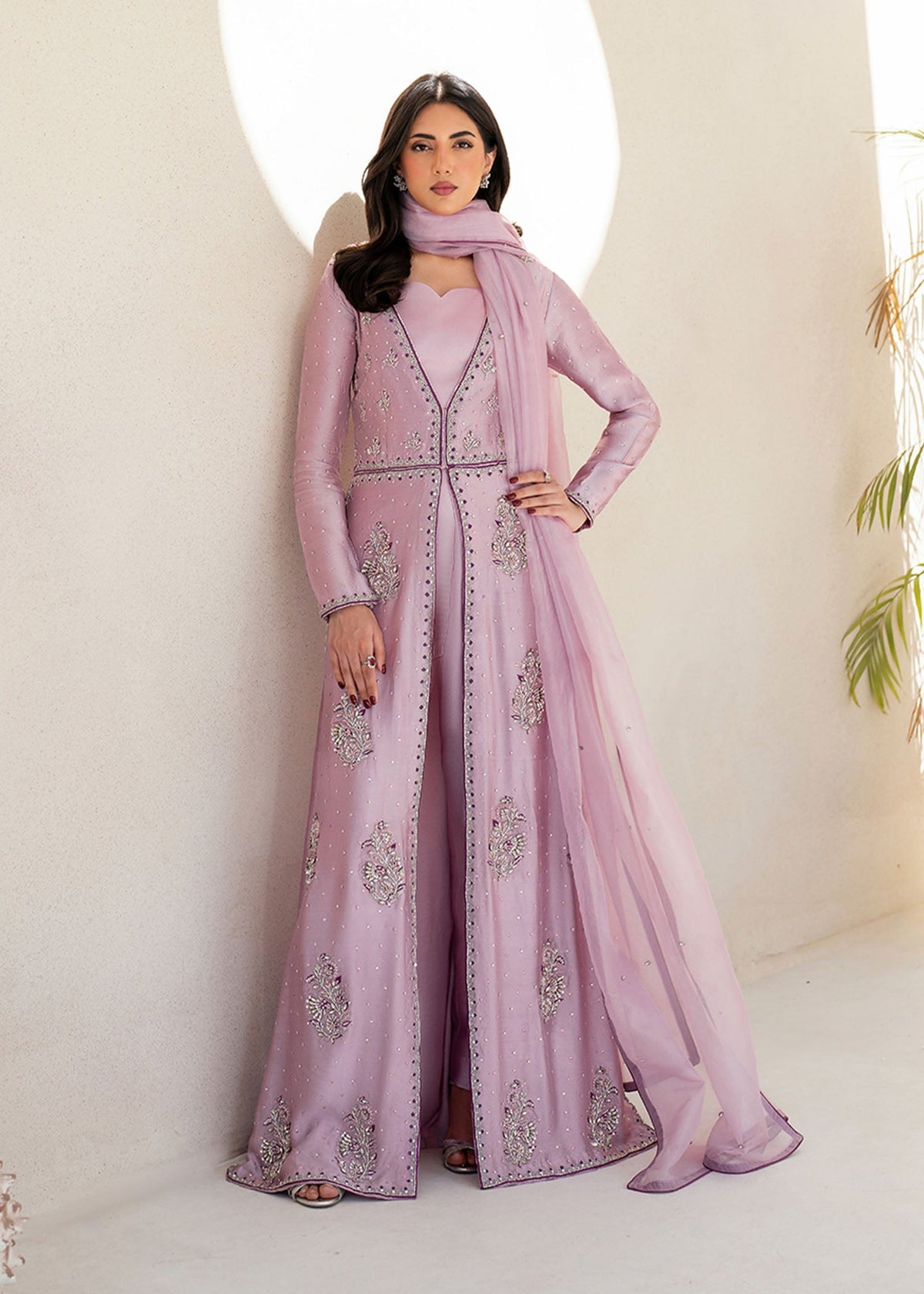 Careesa lilac shirt suit, reference outfit photograph 5 — Made by Mairaz reproduction