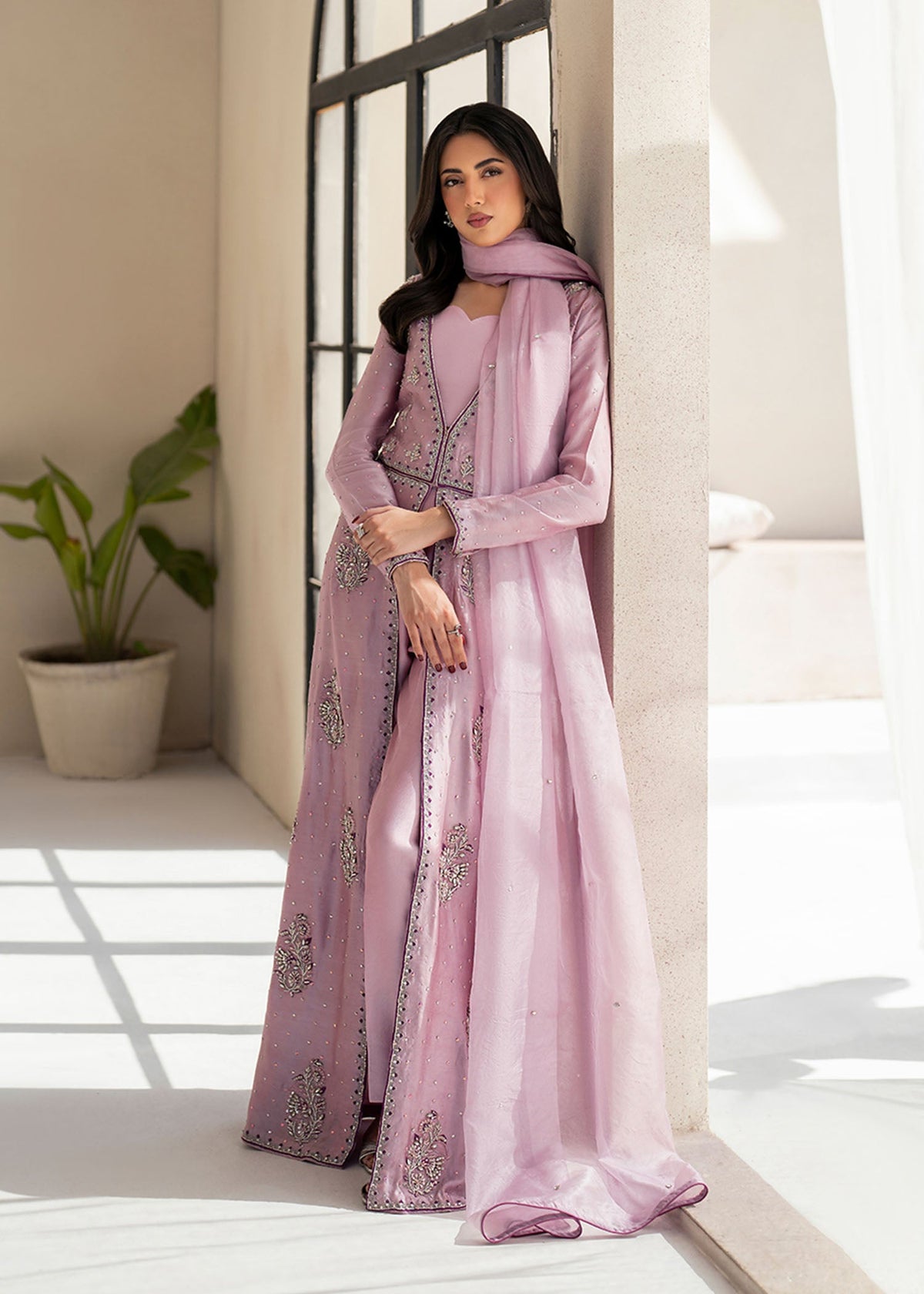 Careesa lilac shirt suit, reference outfit photograph 8 — Made by Mairaz reproduction