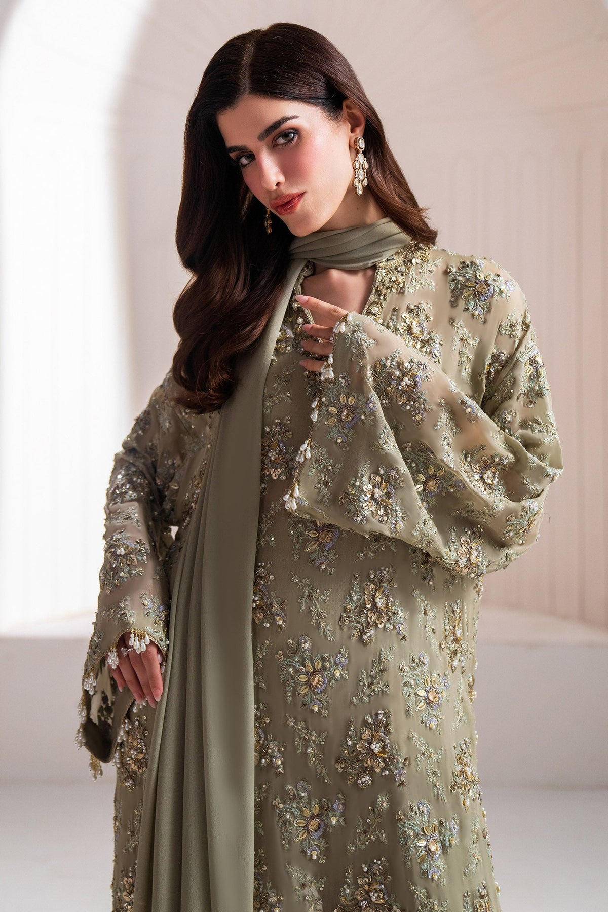Clarté, made by MAIRAZ — floral embellishment detail; design reference