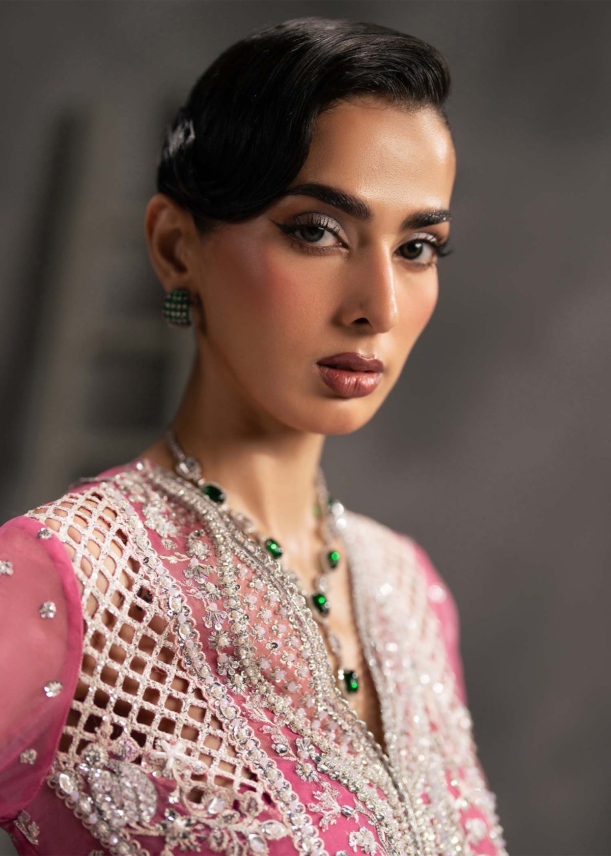 Eclaire pink pishwas, reference outfit photograph 10 — Made by Mairaz reproduction