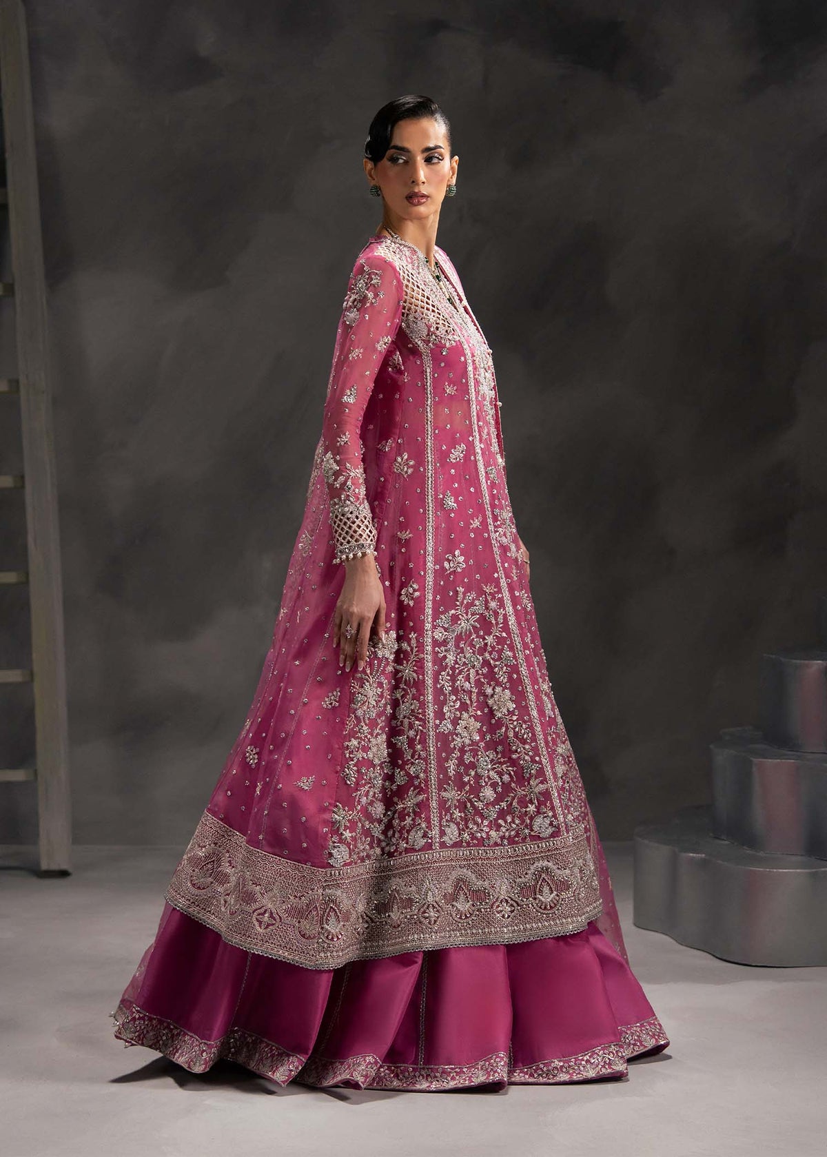 Eclaire pink pishwas, reference outfit photograph 3 — Made by Mairaz reproduction