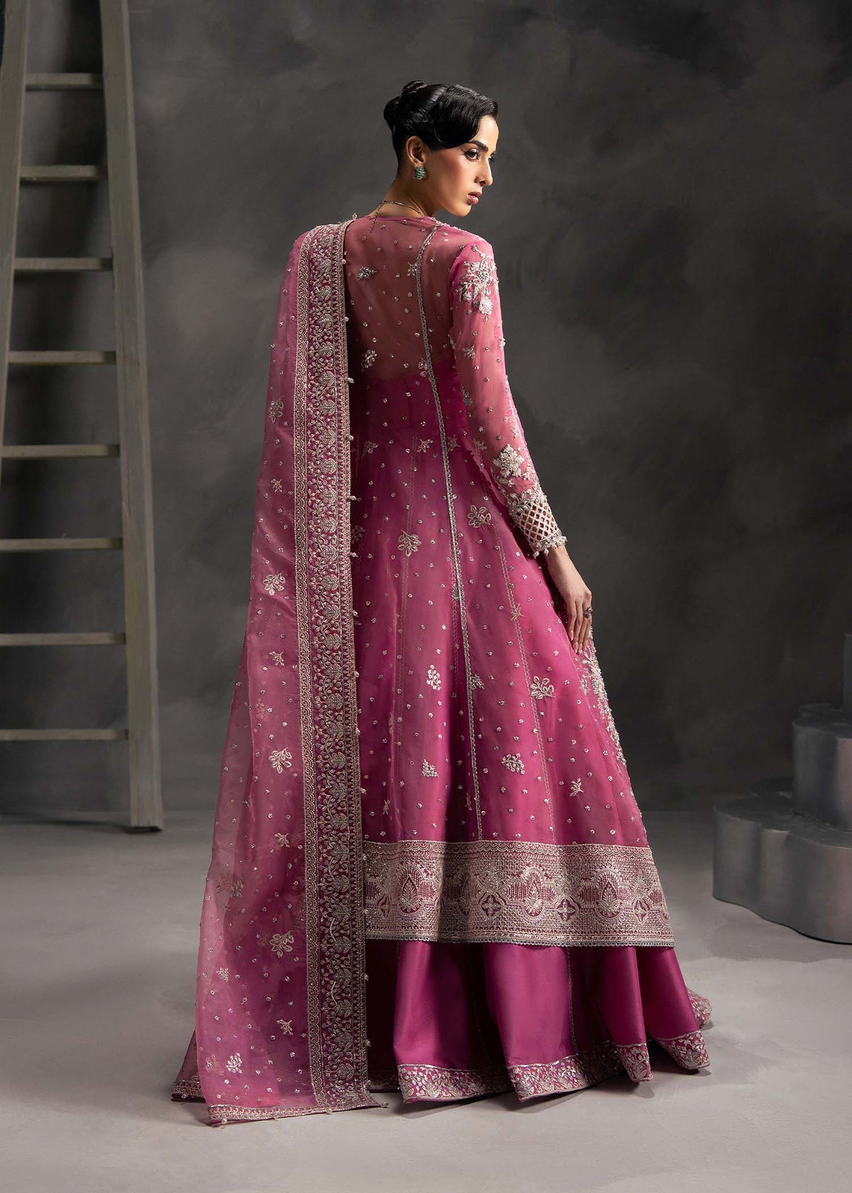 Eclaire pink pishwas, reference outfit photograph 4 — Made by Mairaz reproduction