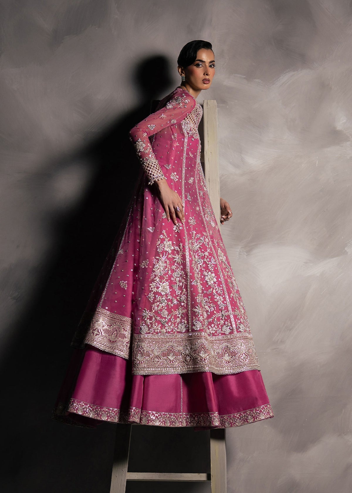 Eclaire pink pishwas, reference outfit photograph 8 — Made by Mairaz reproduction