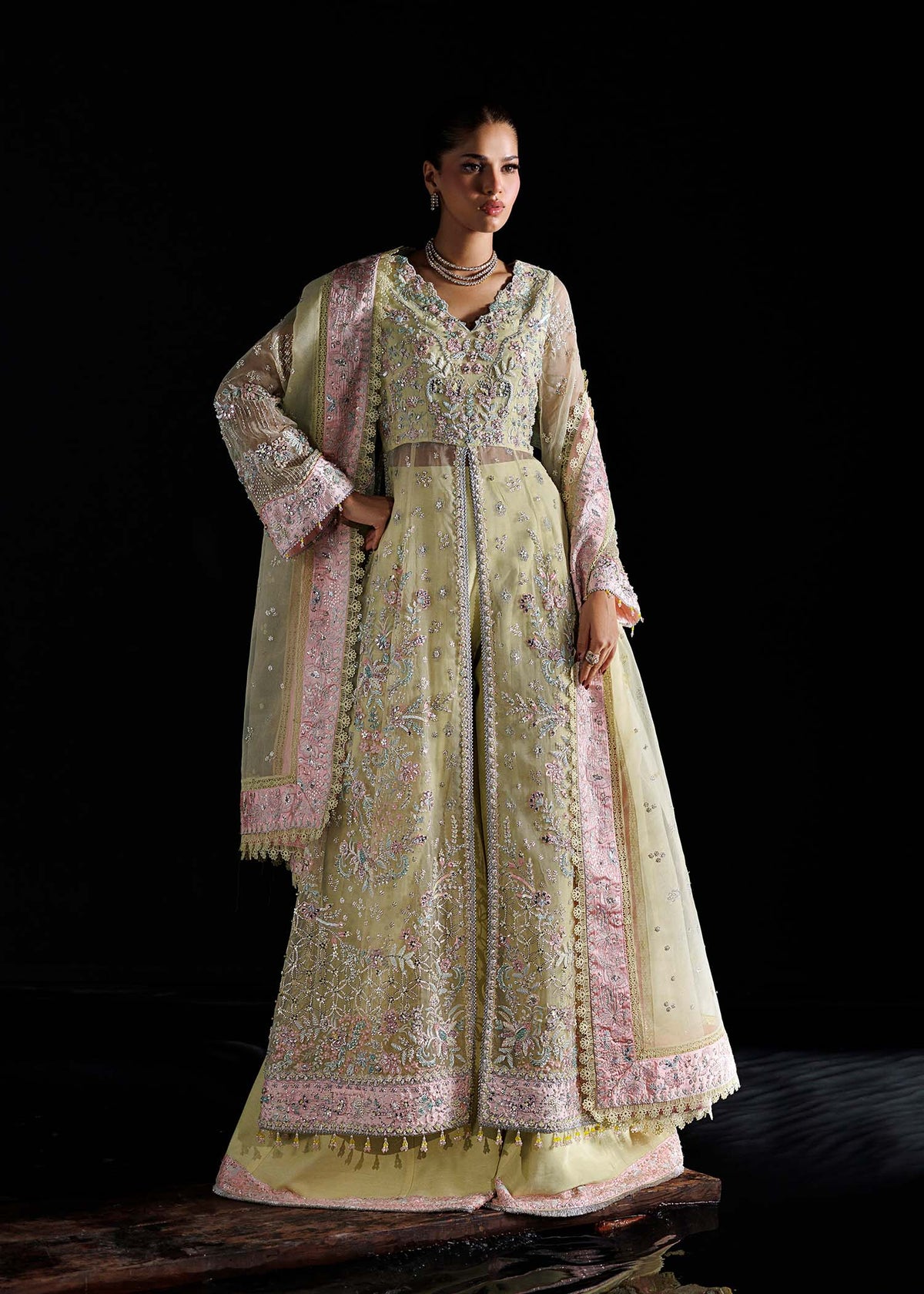 Giselle yellow shirt suit, reference outfit photograph 1 — Made by Mairaz reproduction