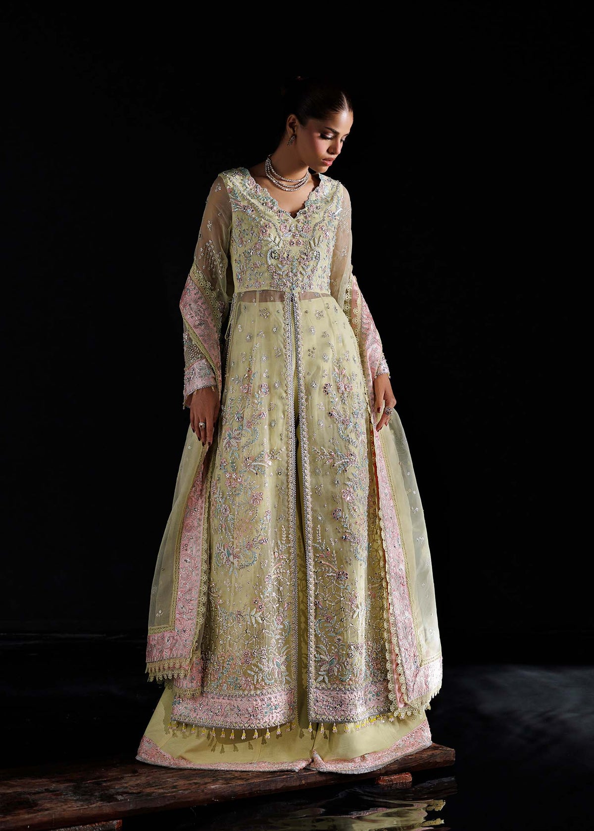 Giselle yellow shirt suit, reference outfit photograph 5 — Made by Mairaz reproduction