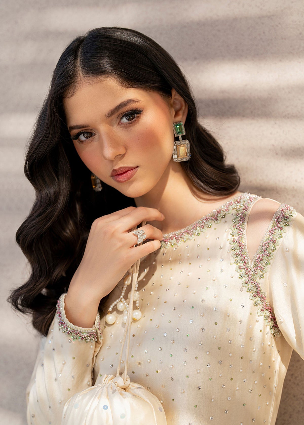 Guzel off white shirt suit, reference outfit photograph 6 — Made by Mairaz reproduction