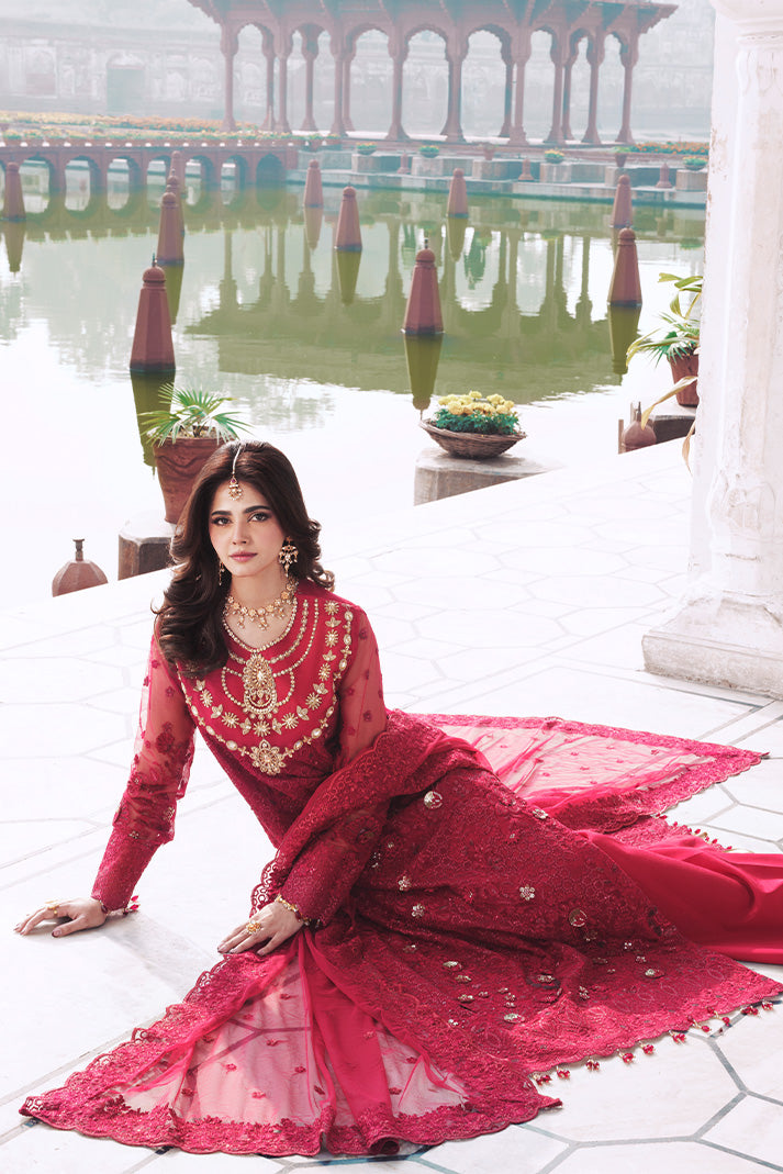 I-263 Ishq red shirt suit, reference outfit photograph 5 — Made by Mairaz reproduction