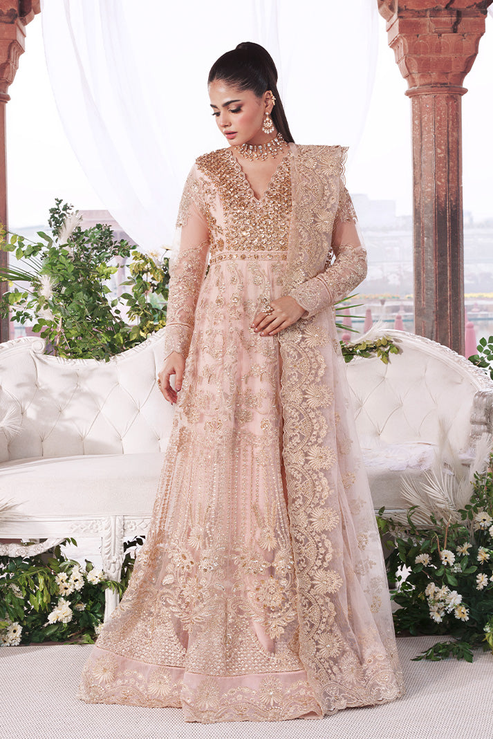 I-265 Meherbano peach maxi, reference outfit photograph 1 — Made by Mairaz reproduction
