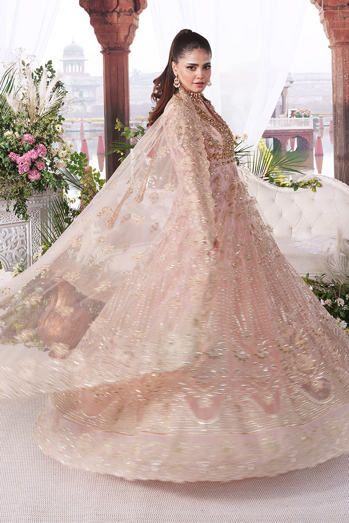 I-265 Meherbano peach maxi, reference outfit photograph 4 — Made by Mairaz reproduction