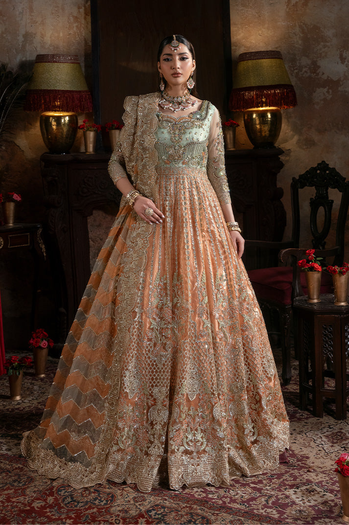 IB-56 Sitarah orange maxi, reference outfit photograph 1 — Made by Mairaz reproduction