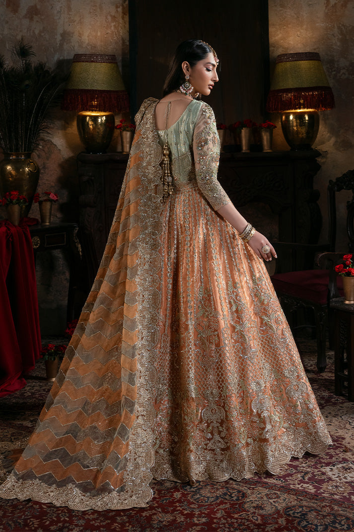 IB-56 Sitarah orange maxi, reference outfit photograph 2 — Made by Mairaz reproduction