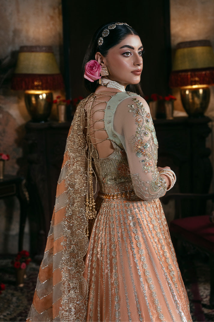 IB-56 Sitarah orange maxi, reference outfit photograph 4 — Made by Mairaz reproduction
