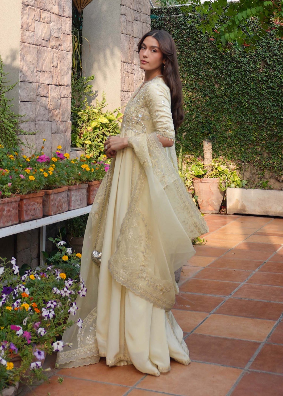 Maelys butter yellow open gown, reference outfit photograph 13 — Made by Mairaz reproduction