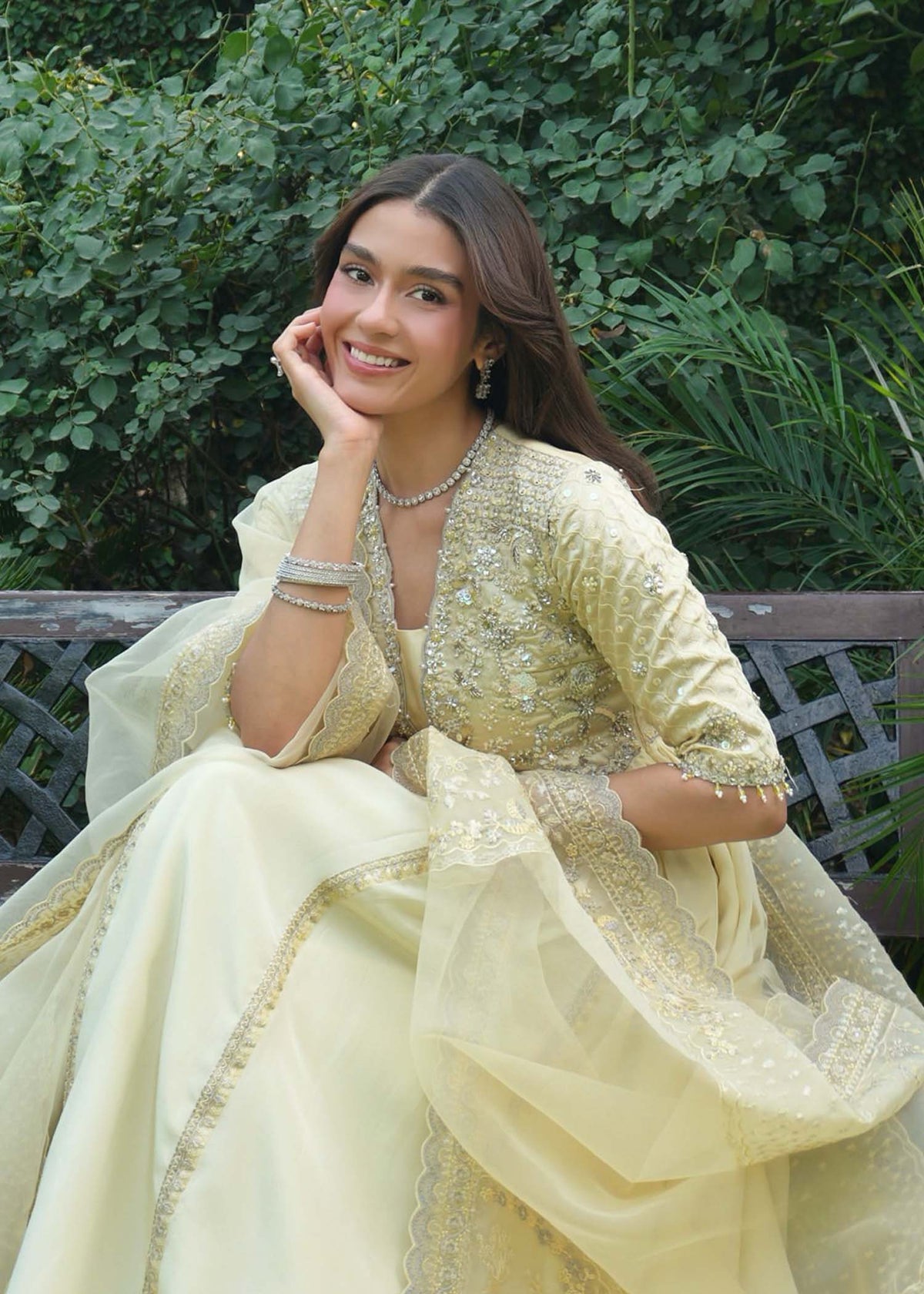 Maelys butter yellow open gown, reference outfit photograph 20 — Made by Mairaz reproduction