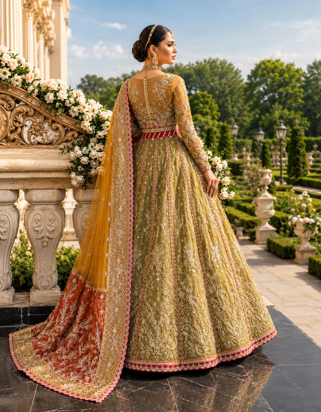 Mairaz – Bridal Mehndi Bareeze Net Style — source-design reference, additional view 3