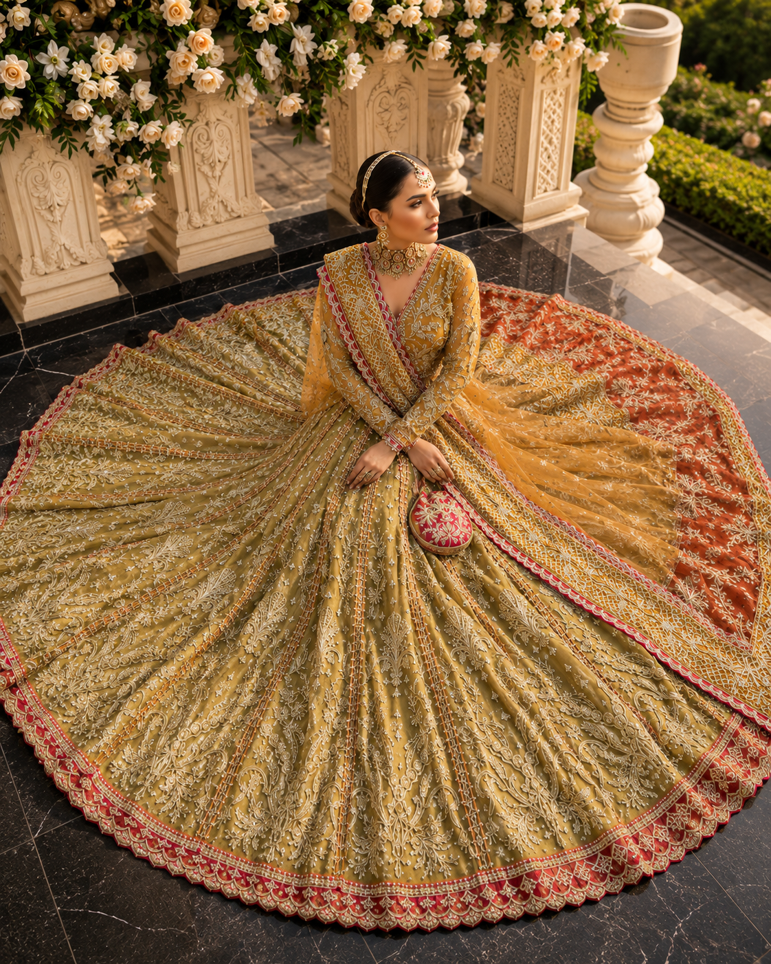 Mairaz – Bridal Mehndi Bareeze Net Style — source-design reference, additional view 4