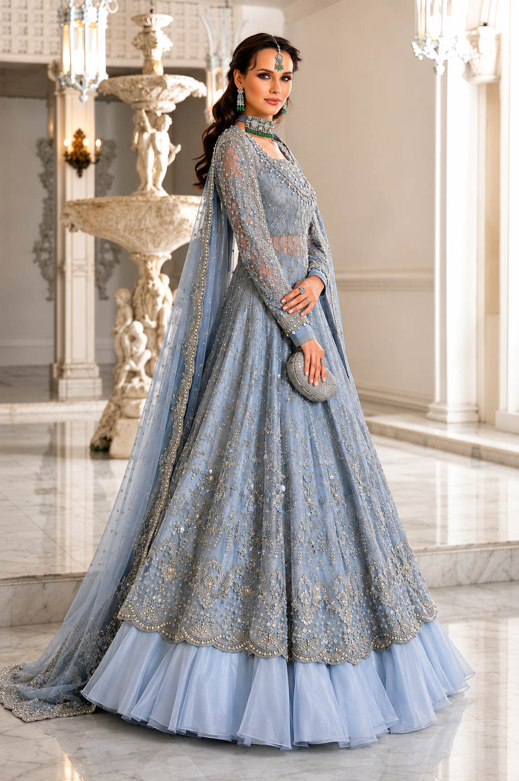 Bridal Maxi Net Lehenga Style, source-design reference, additional view 2