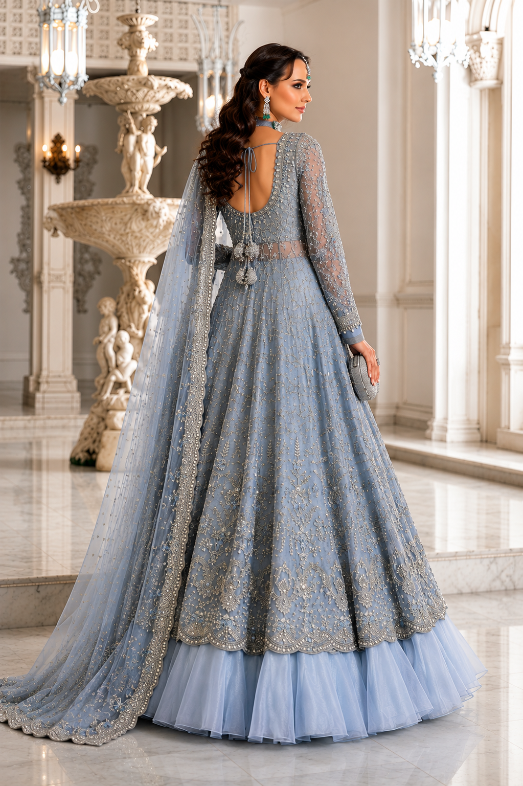 Bridal Maxi Net Lehenga Style, source-design reference, additional view 3