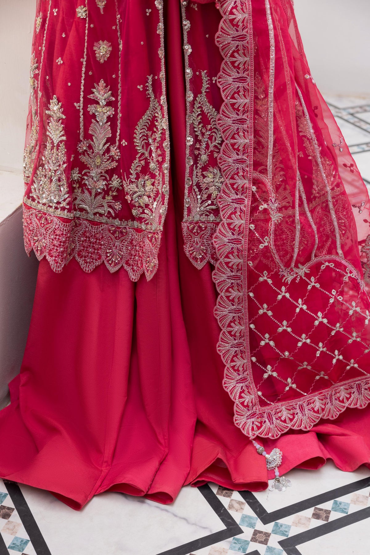 Mehrisa, made by MAIRAZ — hem and inner detail, design reference