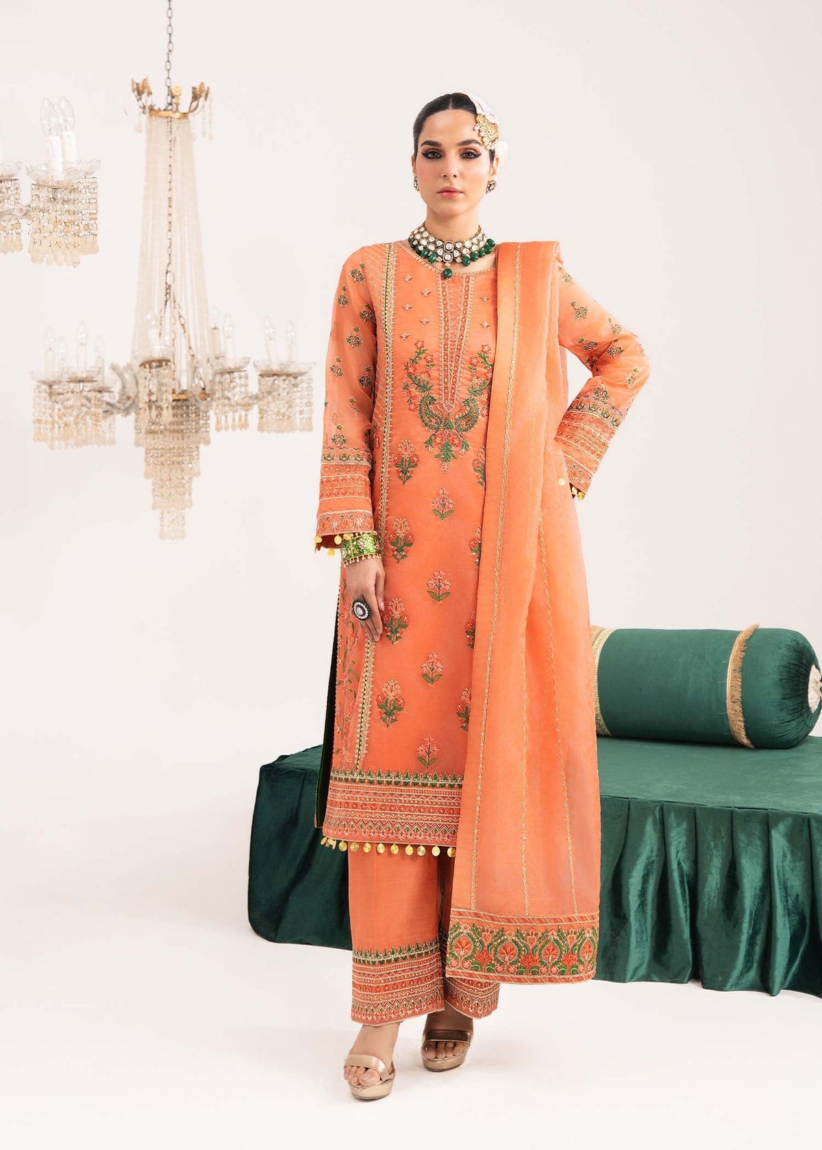 Niloofar carrot shirt suit, reference outfit photograph 1 — Made by Mairaz reproduction