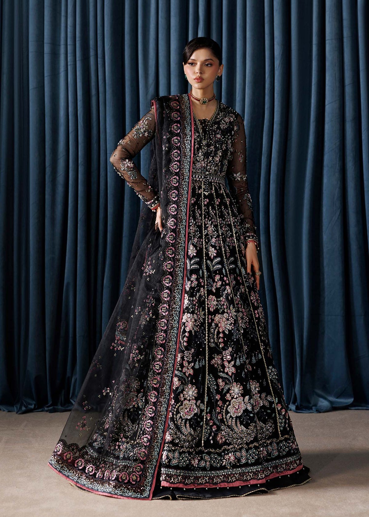 Noirea black maxi, reference outfit photograph 1 — Made by Mairaz reproduction