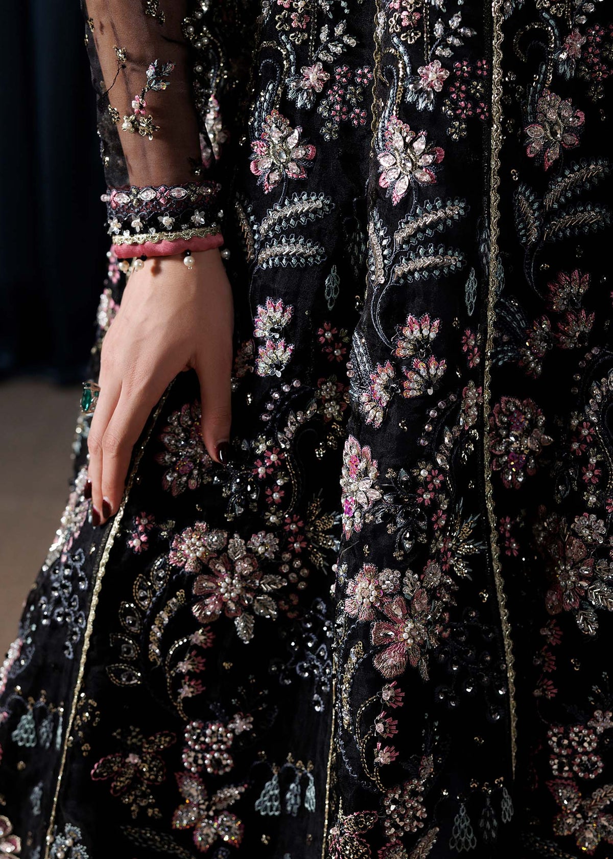 Noirea black maxi, reference outfit photograph 3 — Made by Mairaz reproduction