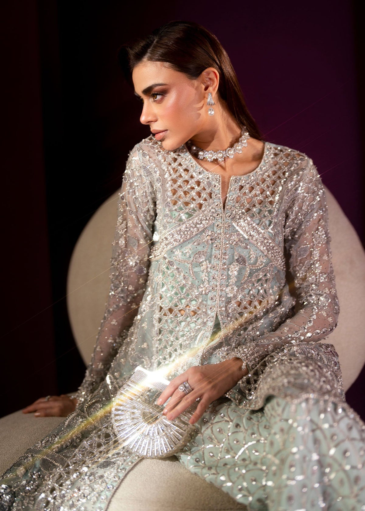 Nyah turquoise shirt suit, reference outfit photograph 12 — Made by Mairaz reproduction
