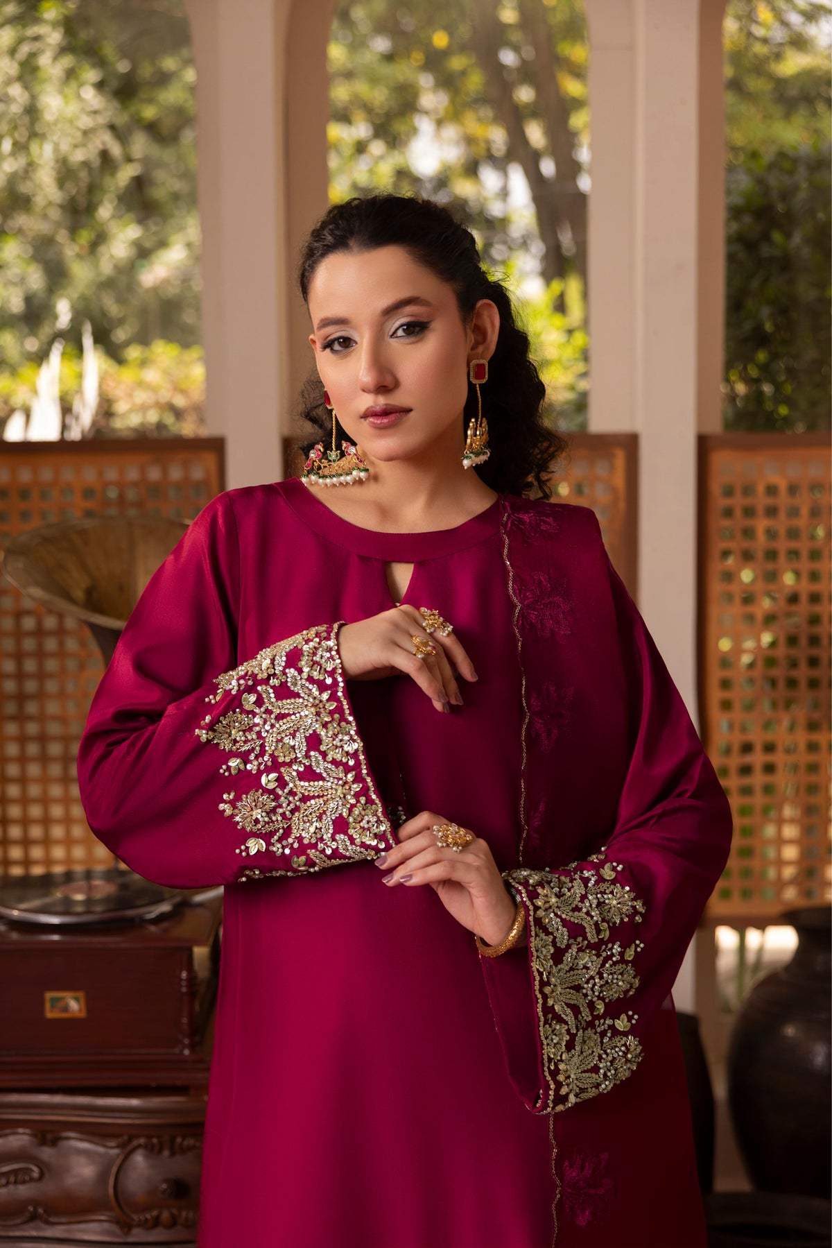 Roya, made by MAIRAZ — sleeve embroidery, design reference