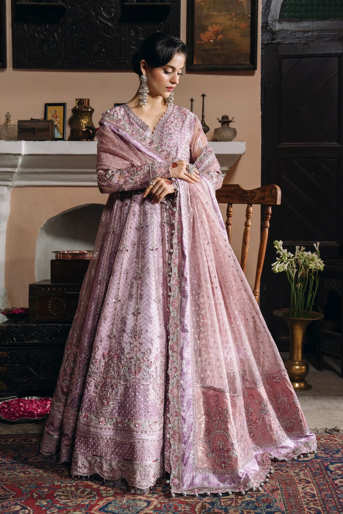 SB-41 Unsiyat lilac maxi, reference outfit photograph 1 — Made by Mairaz reproduction