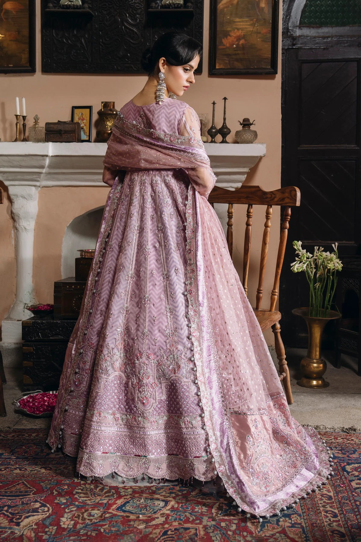 SB-41 Unsiyat lilac maxi, reference outfit photograph 3 — Made by Mairaz reproduction