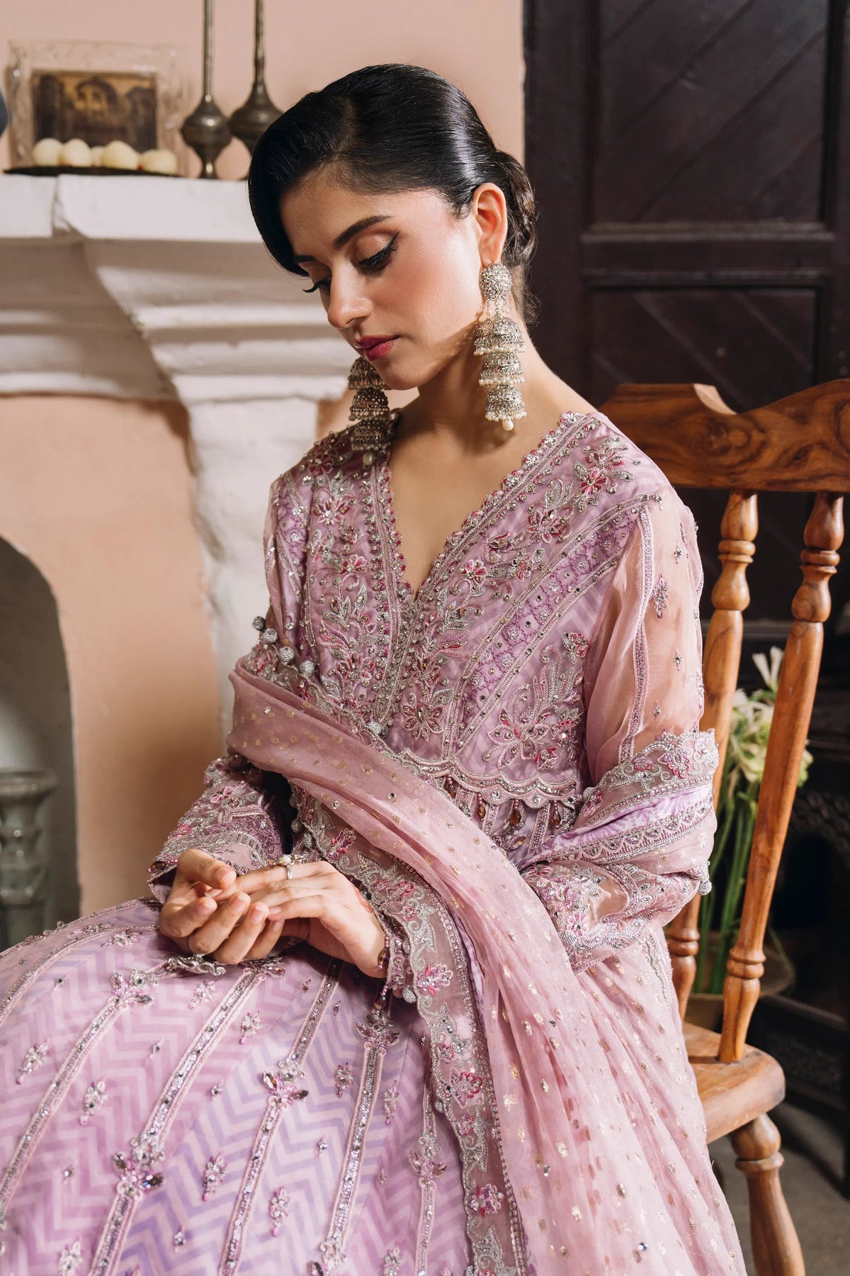 SB-41 Unsiyat lilac maxi, reference outfit photograph 4 — Made by Mairaz reproduction