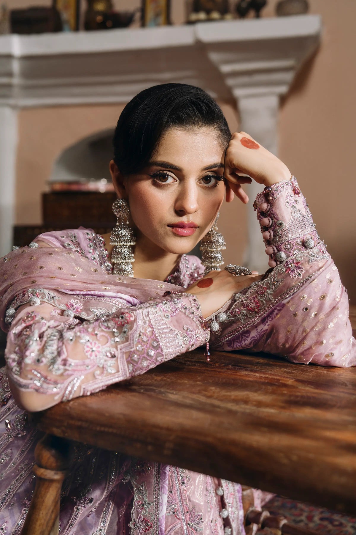 SB-41 Unsiyat lilac maxi, reference outfit photograph 5 — Made by Mairaz reproduction
