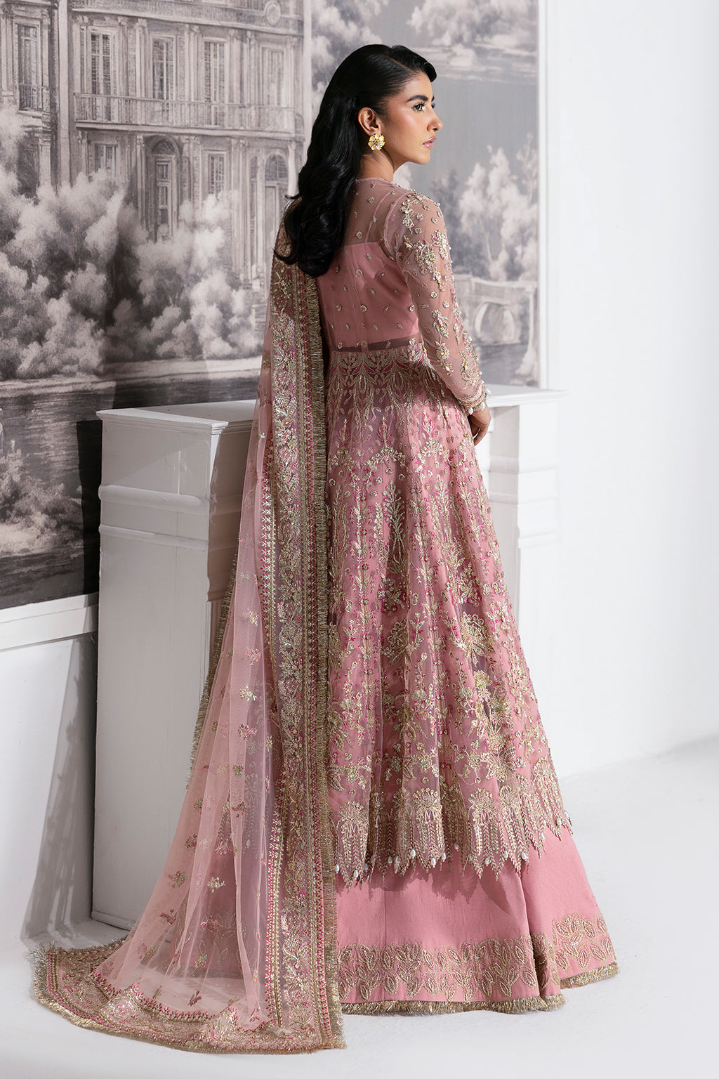 Aurora Blush Pink blush pink kalidaar, reference outfit photograph 3 — Made by Mairaz reproduction