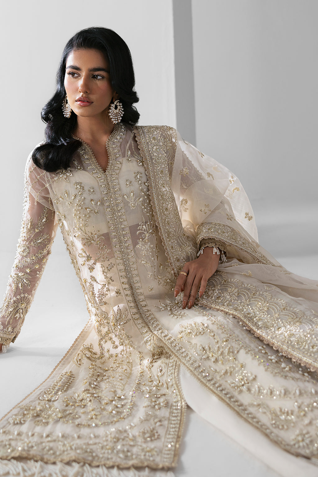 Eclipse ivory kalidaar, reference outfit photograph 5 — Made by Mairaz reproduction