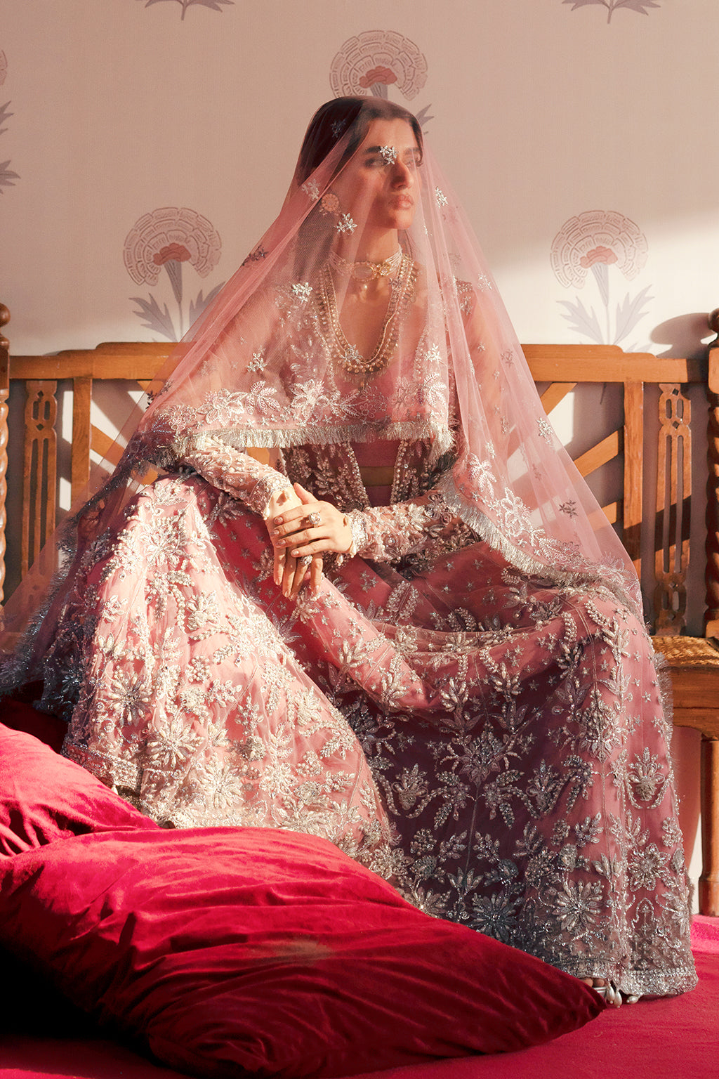 Feroza pink kalidaar, reference outfit photograph 8 — Made by Mairaz reproduction