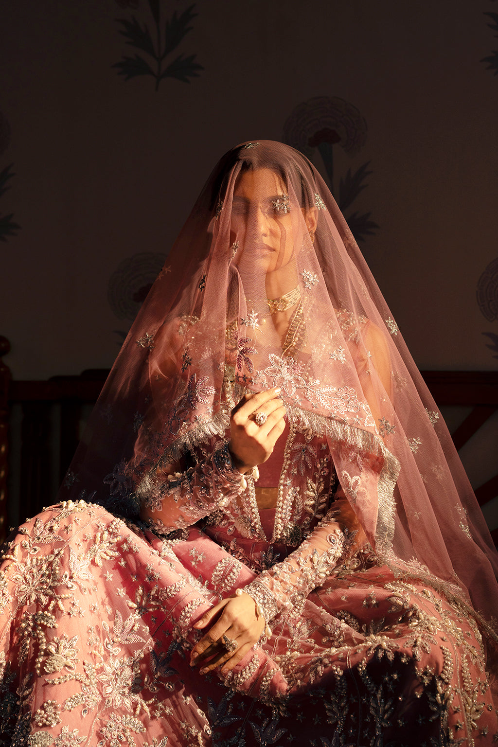 Feroza pink kalidaar, reference outfit photograph 9 — Made by Mairaz reproduction