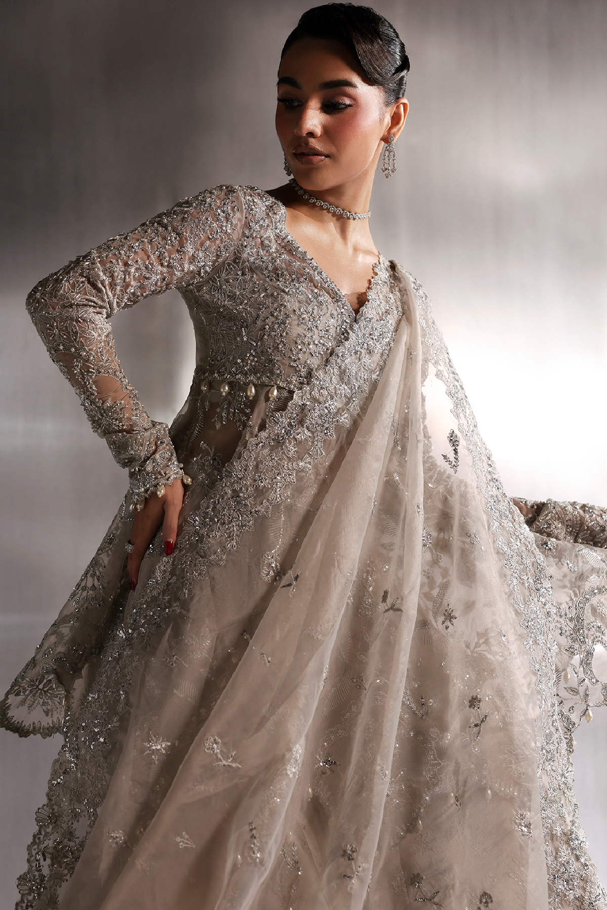 Novelle grey kalidaar, reference outfit photograph 3 — Made by Mairaz reproduction