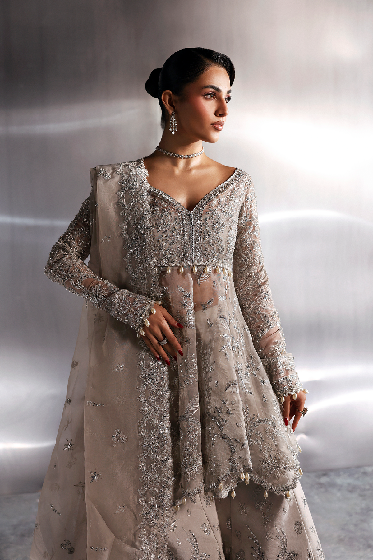 Novelle grey kalidaar, reference outfit photograph 4 — Made by Mairaz reproduction