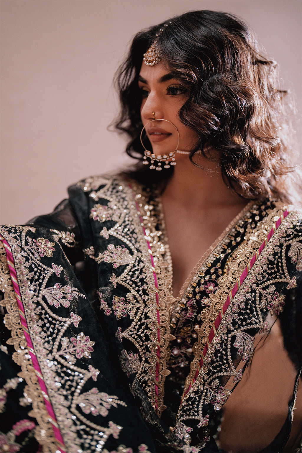 Qara black kalidaar, reference outfit photograph 10 — Made by Mairaz reproduction