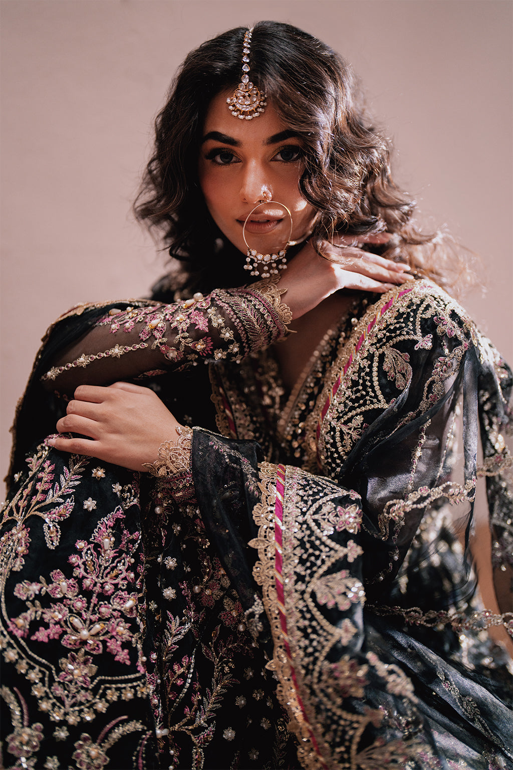 Qara black kalidaar, reference outfit photograph 14 — Made by Mairaz reproduction