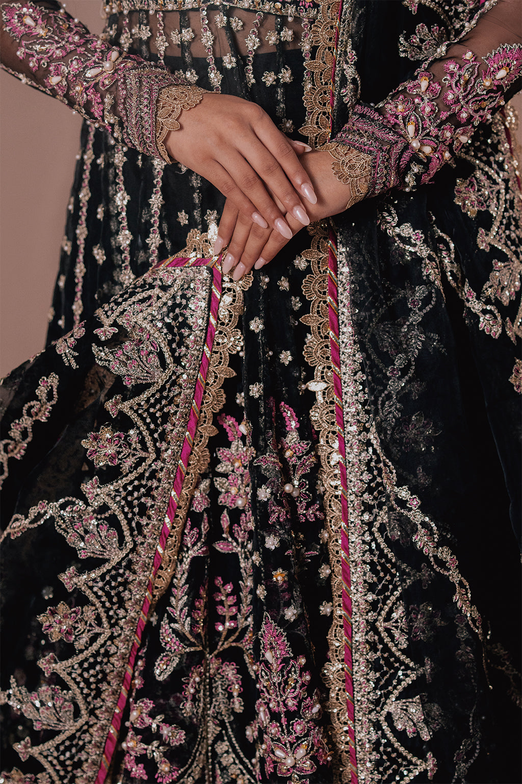 Qara black kalidaar, reference outfit photograph 27 — Made by Mairaz reproduction