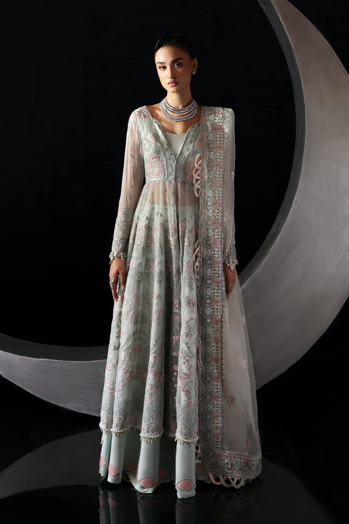 Verae pale aqua kalidaar, reference outfit photograph 1 — Made by Mairaz reproduction
