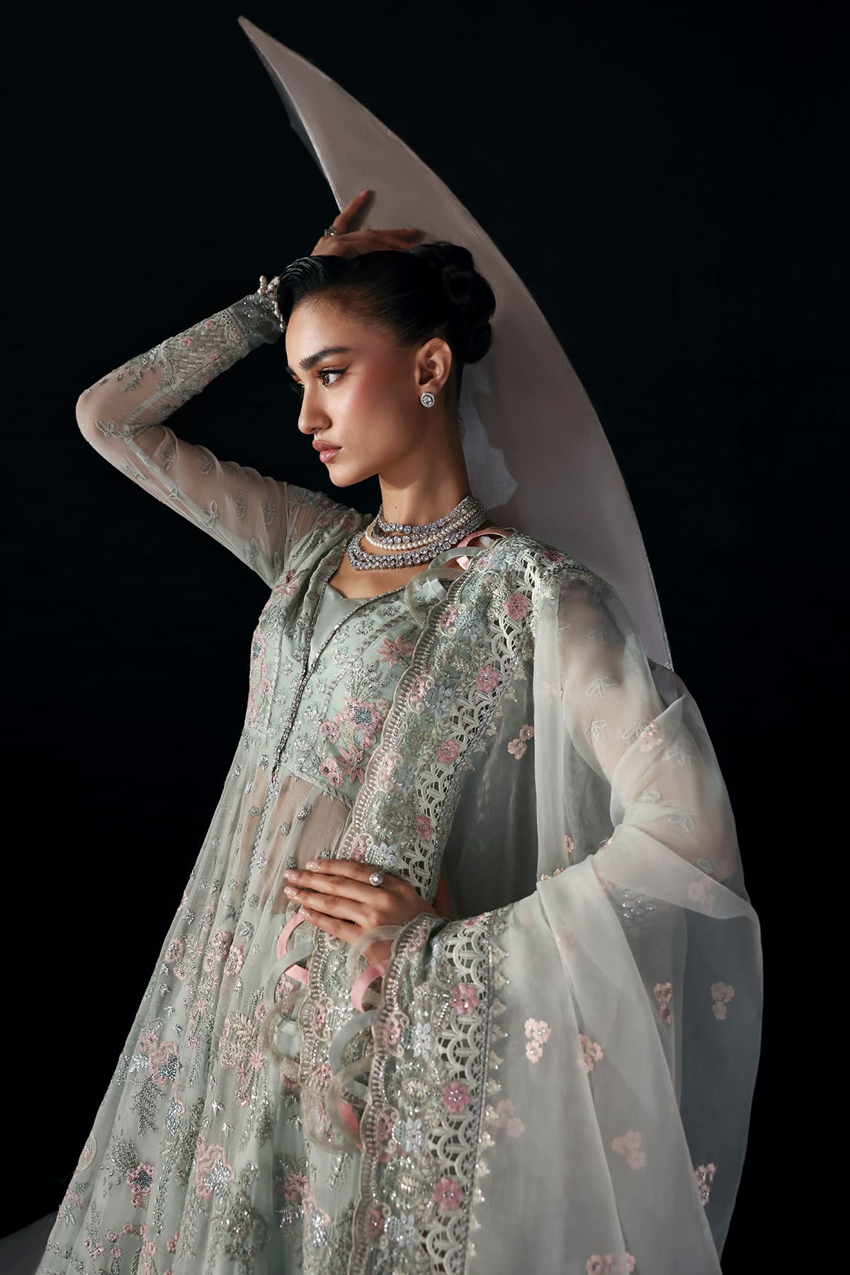 Verae pale aqua kalidaar, reference outfit photograph 3 — Made by Mairaz reproduction